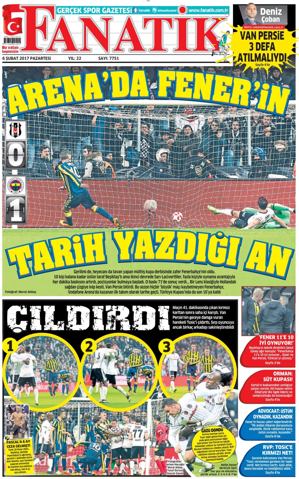 6 Şubat 2017 gazete manşetleri - 11