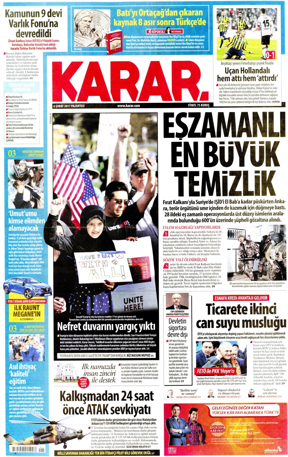 6 Şubat 2017 gazete manşetleri - 15