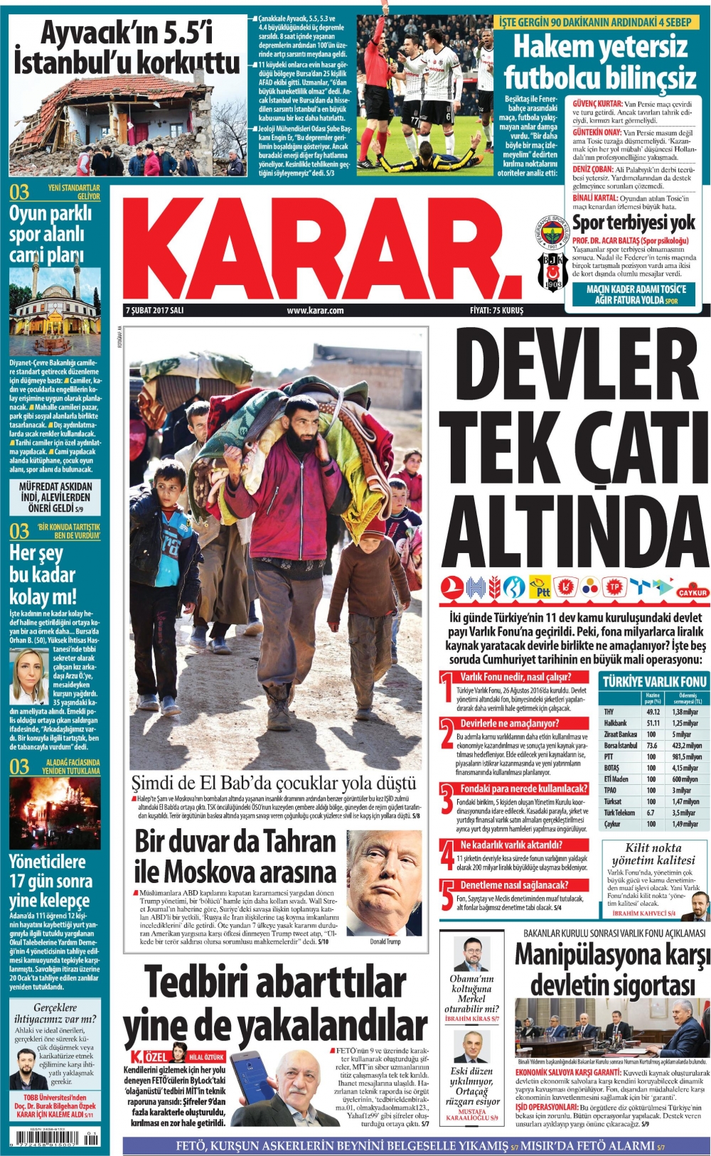 7 Şubat 2017 gazete manşetleri - 6