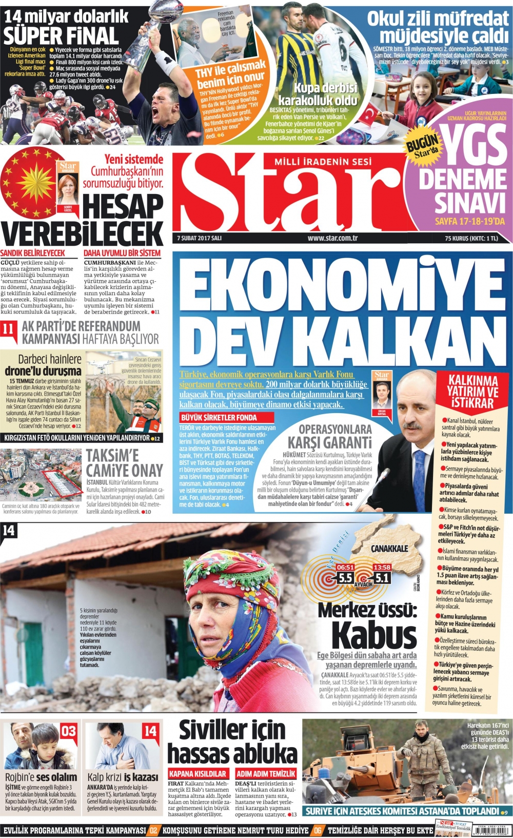 7 Şubat 2017 gazete manşetleri - 11
