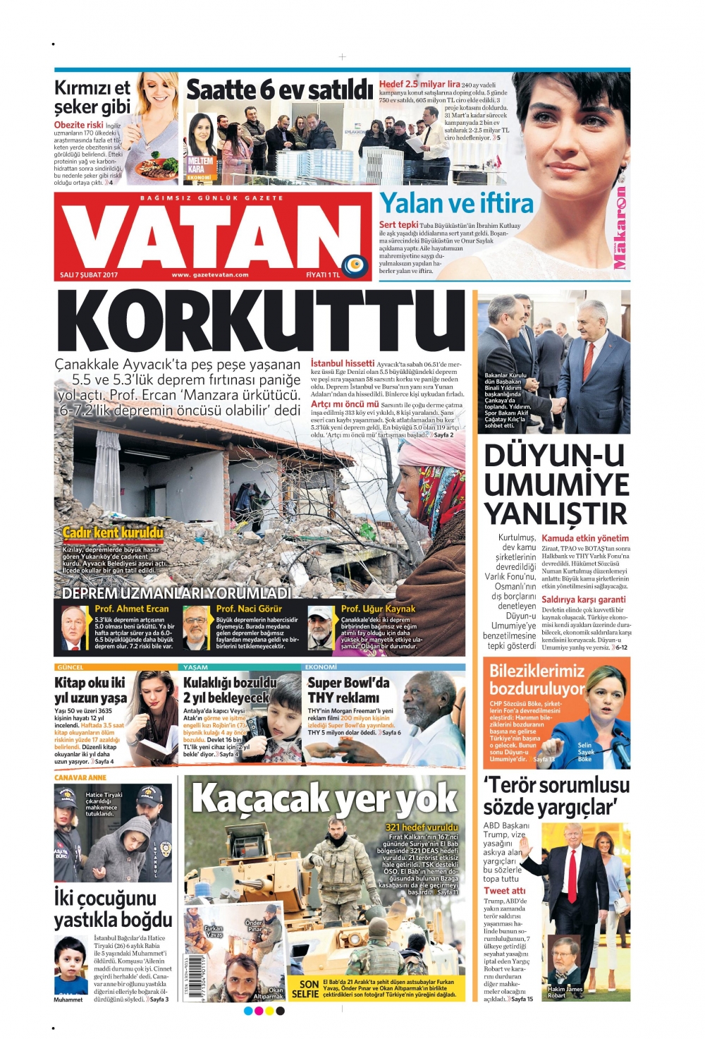 7 Şubat 2017 gazete manşetleri - 13