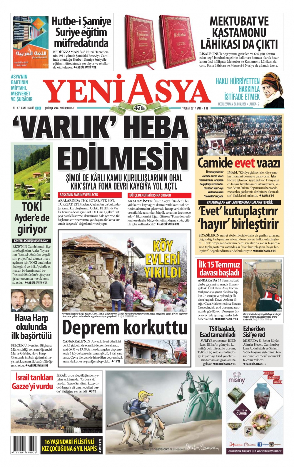 7 Şubat 2017 gazete manşetleri - 9