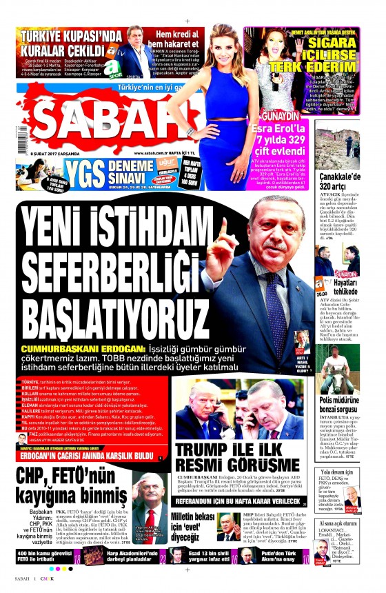 Gazete manşetleri (8 Şubat 2017) - 130