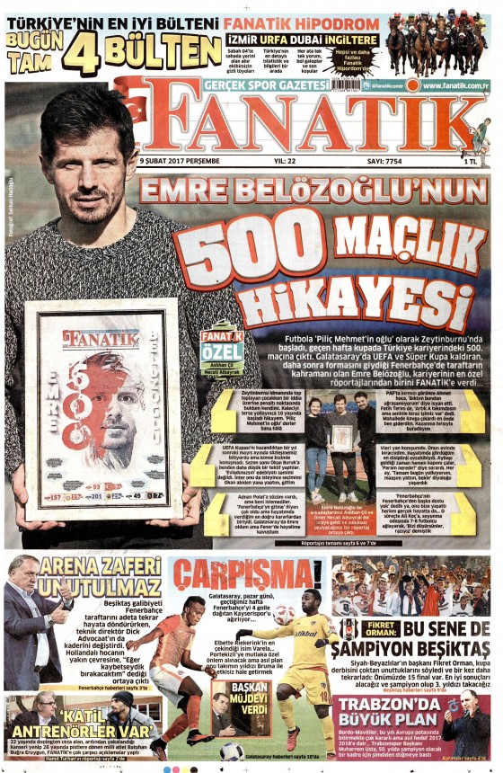 9 Şubat 2017 gazete manşetleri - 5