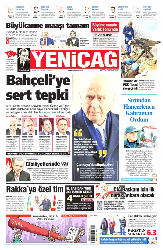 9 Şubat 2017 gazete manşetleri - 2