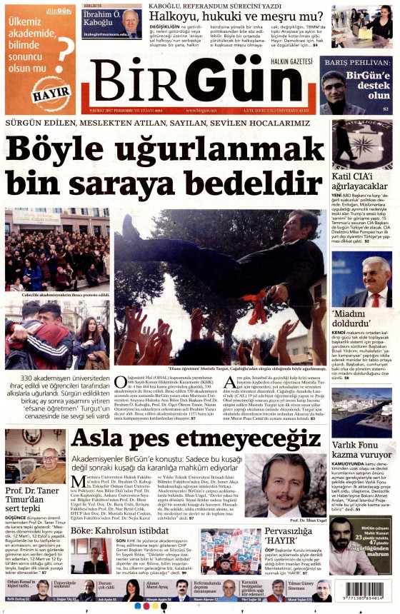 9 Şubat 2017 gazete manşetleri - 10