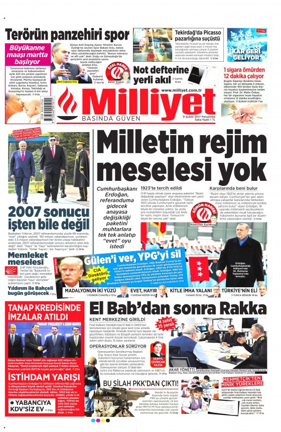 9 Şubat 2017 gazete manşetleri - 15
