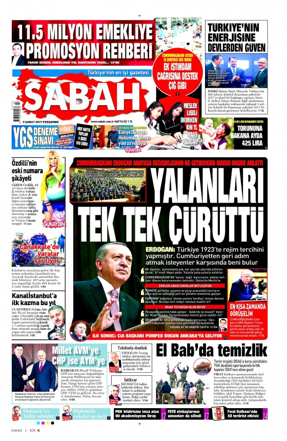 9 Şubat 2017 gazete manşetleri - 19