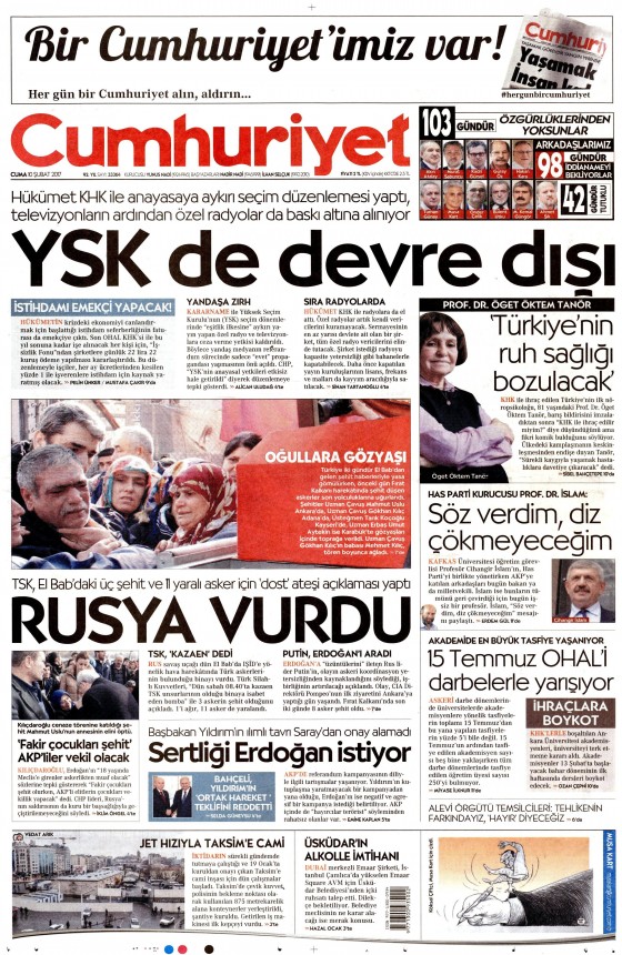 10 Şubat 2017 gazete manşetleri - 3