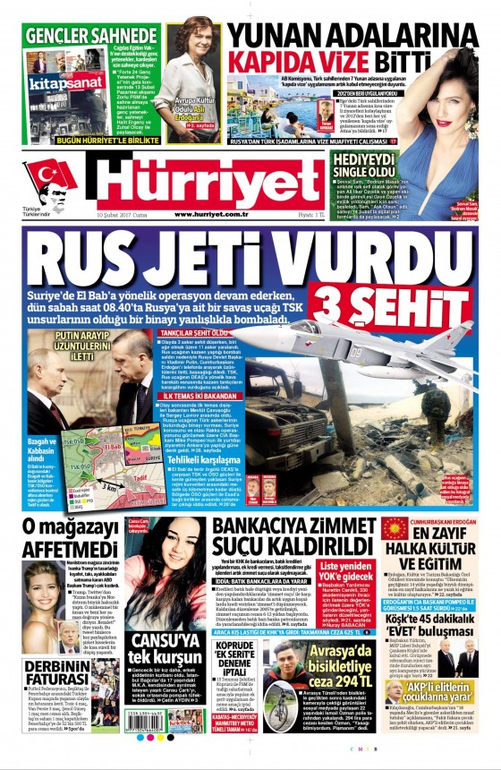 10 Şubat 2017 gazete manşetleri - 5
