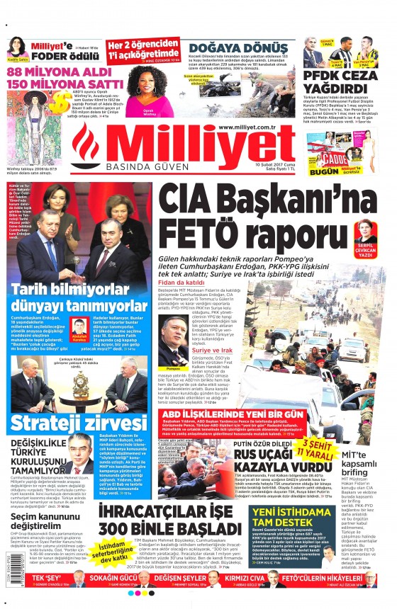 10 Şubat 2017 gazete manşetleri - 8