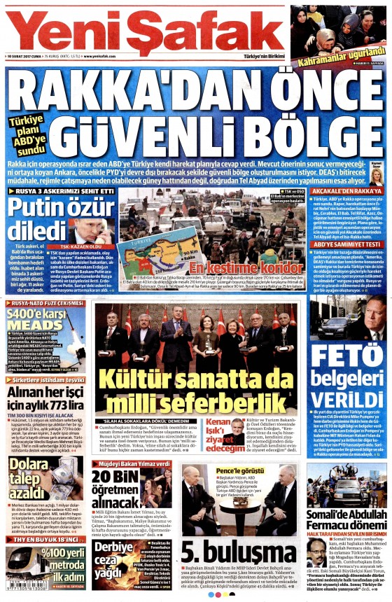 10 Şubat 2017 gazete manşetleri - 19