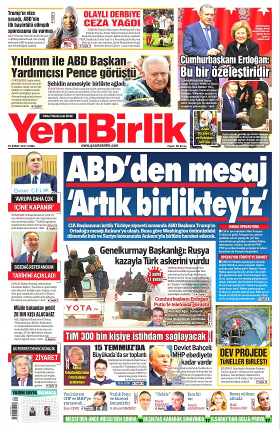 10 Şubat 2017 gazete manşetleri - 24