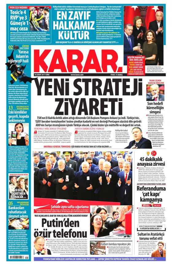 10 Şubat 2017 gazete manşetleri - 25