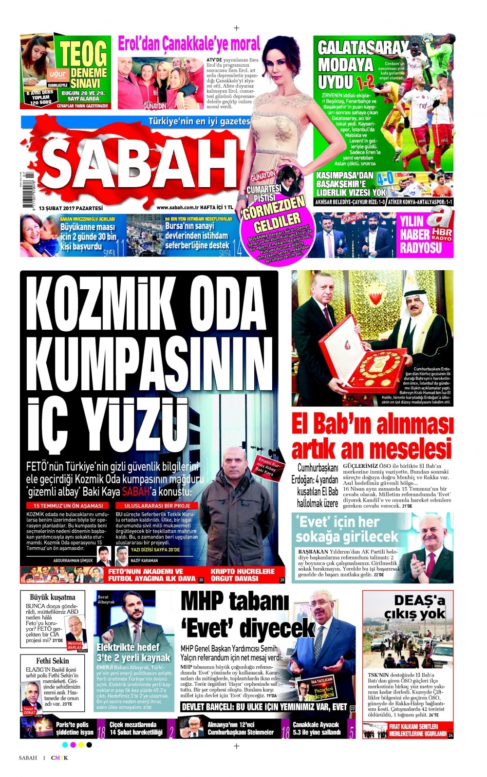 13 Şubat 2017 gazete manşetleri - 9