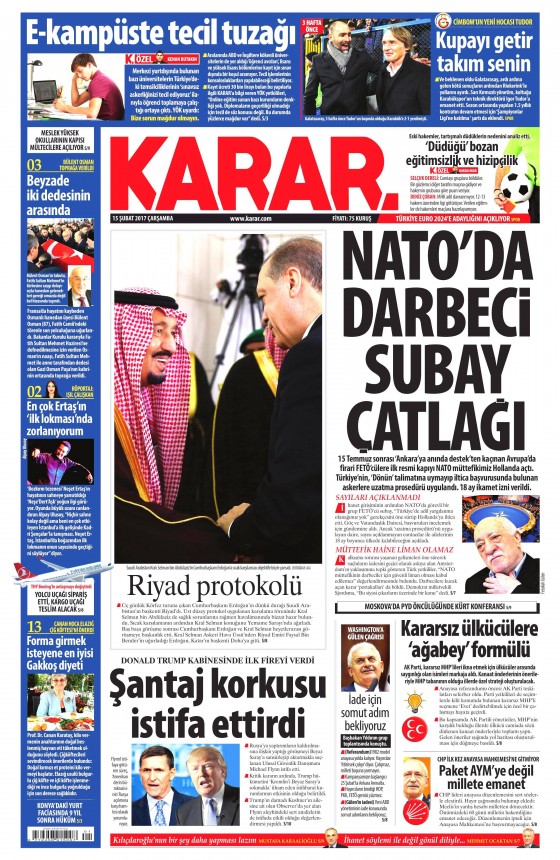 15.02.2017 Gazete manşetleri - 8