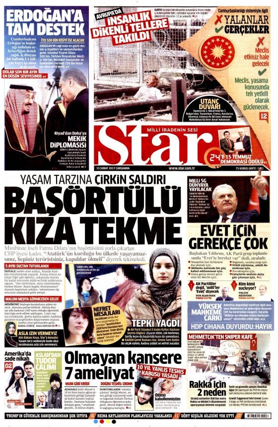 15.02.2017 Gazete manşetleri - 7