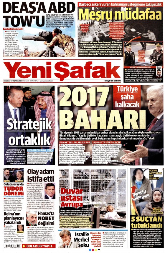 15.02.2017 Gazete manşetleri - 9