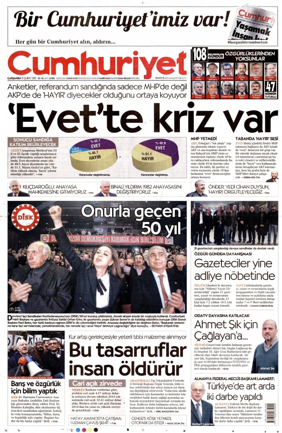 15.02.2017 Gazete manşetleri - 11