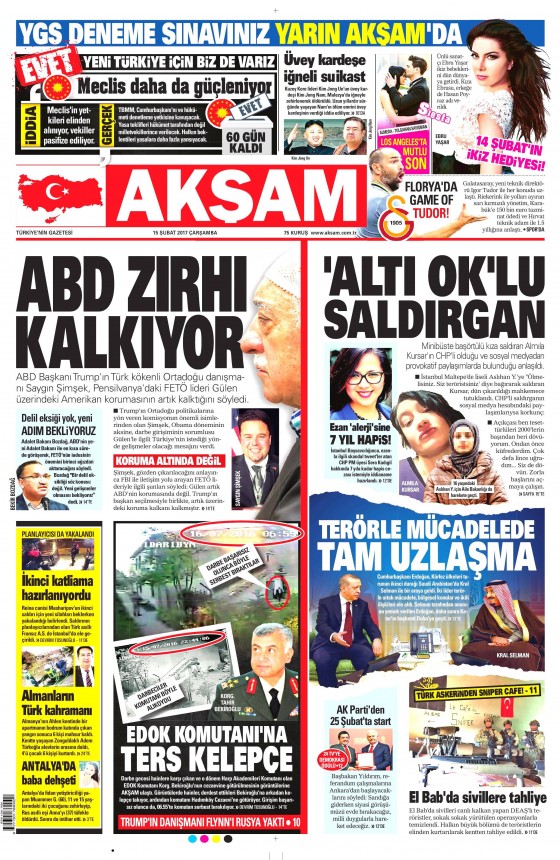 15.02.2017 Gazete manşetleri - 10