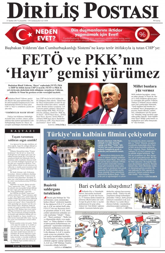 15.02.2017 Gazete manşetleri - 19