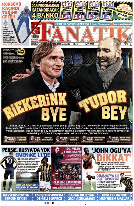 15.02.2017 Gazete manşetleri - 18