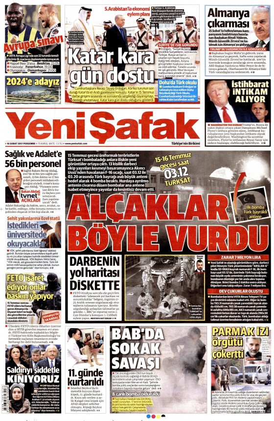 16 Şubat 2017 gazete manşetleri - 19