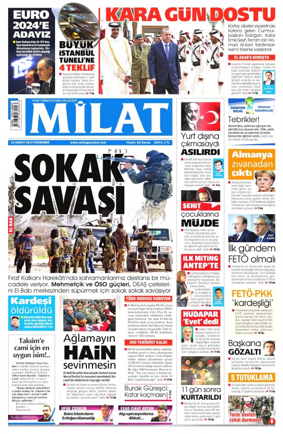 16 Şubat 2017 gazete manşetleri - 21
