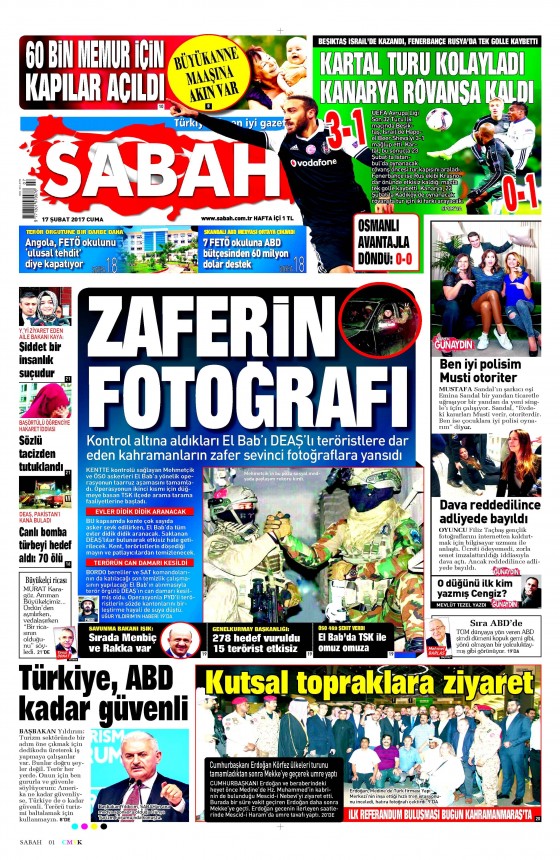 Gazete Manşetleri (17.02.2017) - 1