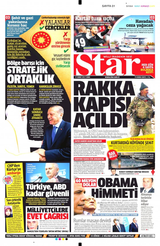 Gazete Manşetleri (17.02.2017) - 7