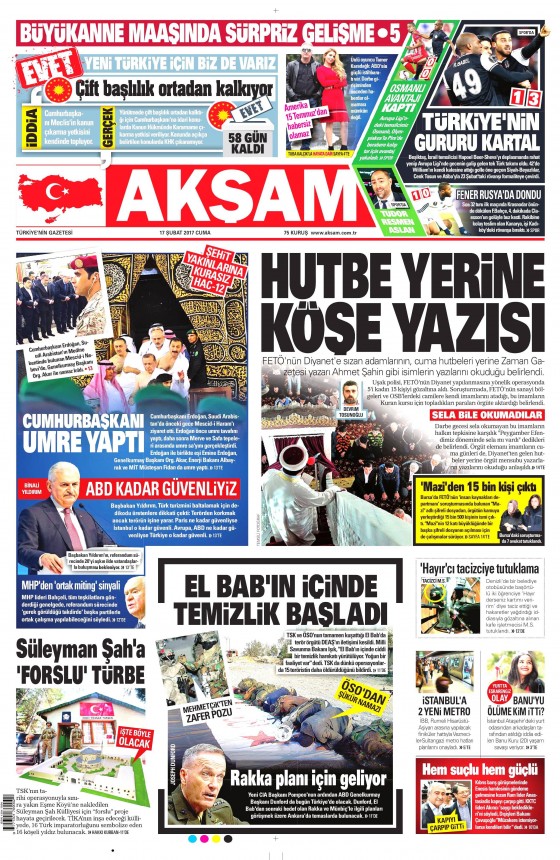 Gazete Manşetleri (17.02.2017) - 11