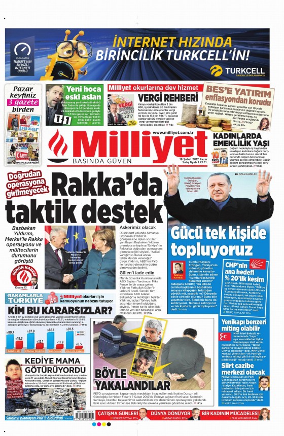 Gazete Manşetleri (19.02.2017) - 2