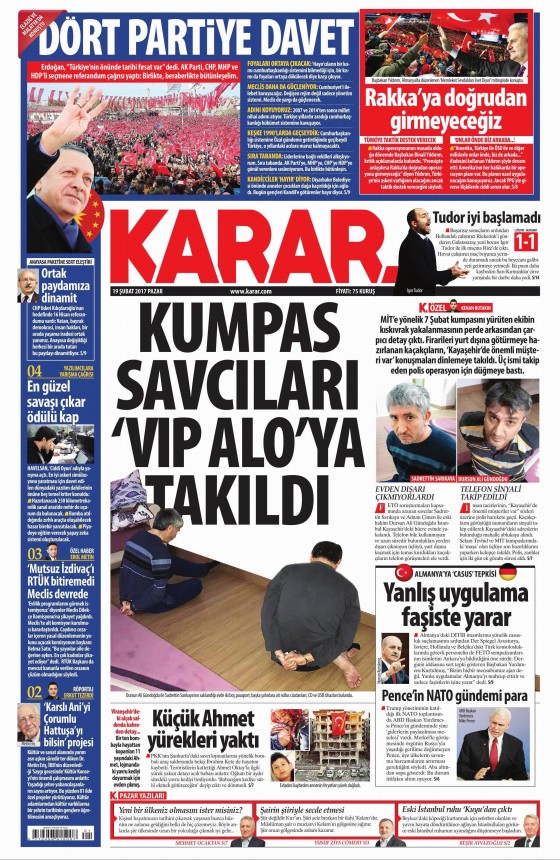 Gazete Manşetleri (19.02.2017) - 4