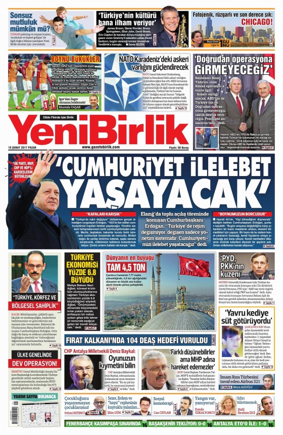 Gazete Manşetleri (19.02.2017) - 6