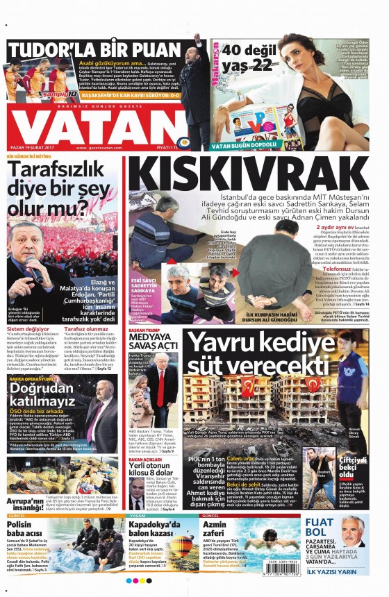 Gazete Manşetleri (19.02.2017) - 10