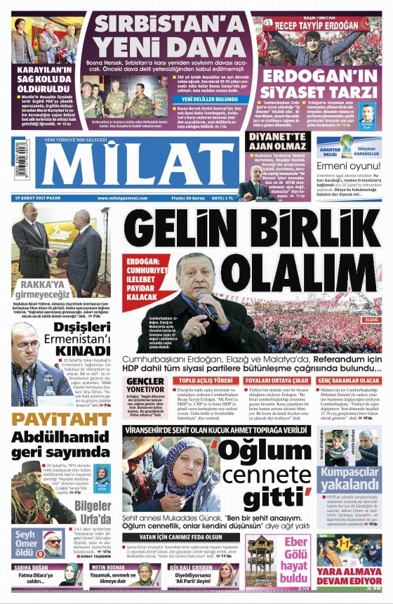 Gazete Manşetleri (19.02.2017) - 12