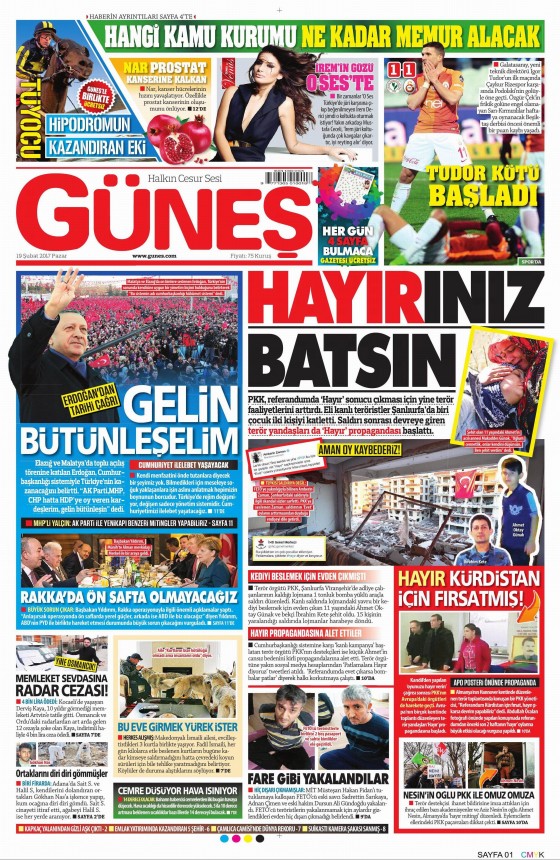 Gazete Manşetleri (19.02.2017) - 15