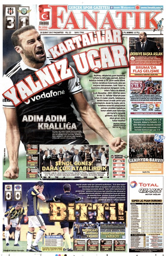 20 Şubat 2017 gazete manşetleri - 24