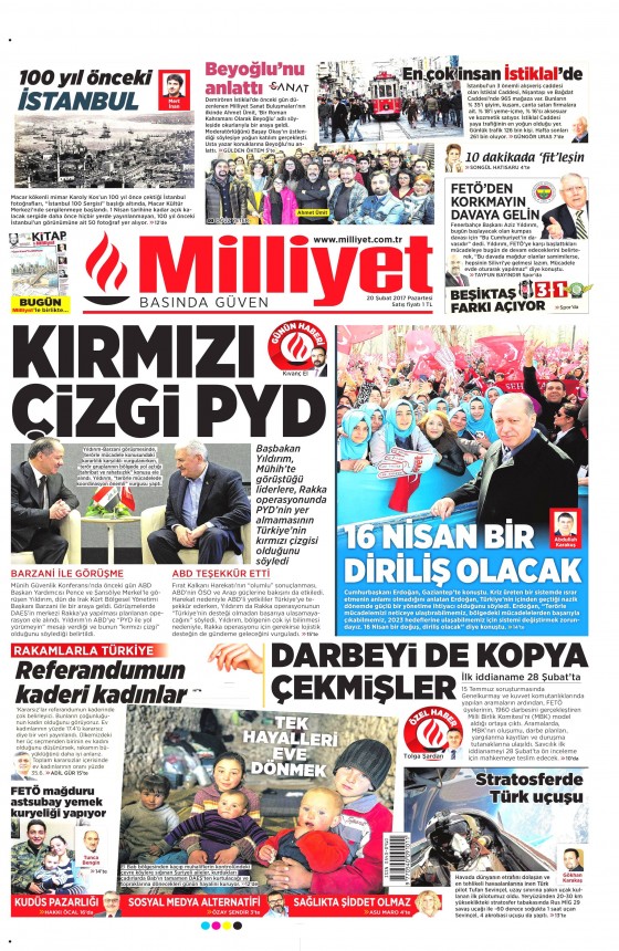 20 Şubat 2017 gazete manşetleri - 6