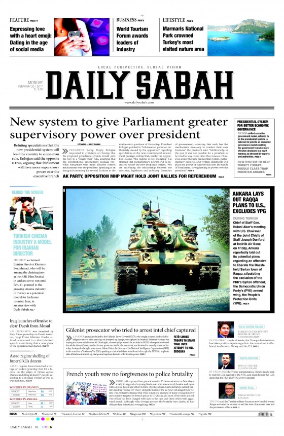 20 Şubat 2017 gazete manşetleri - 27