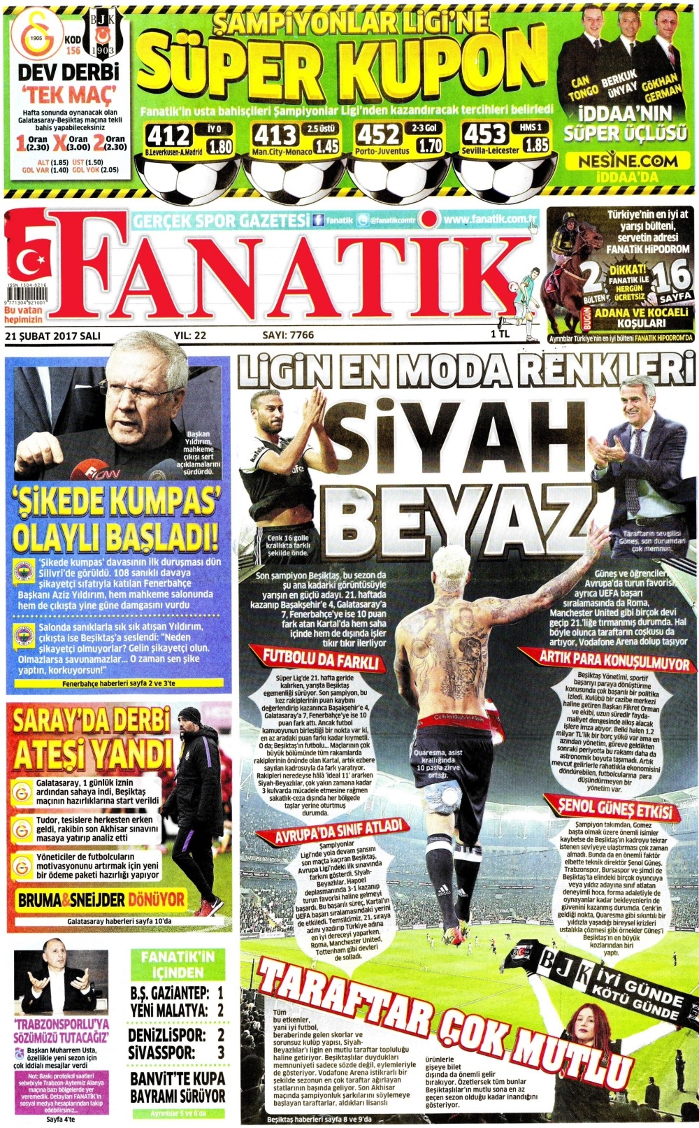 21 Şubat 2017 gazete manşetleri - 5