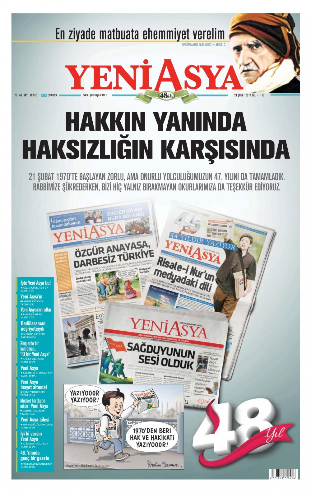 21 Şubat 2017 gazete manşetleri - 16