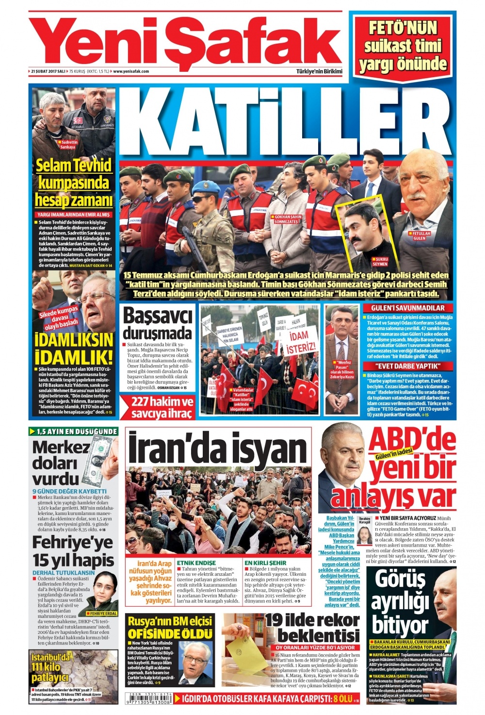 21 Şubat 2017 gazete manşetleri - 18