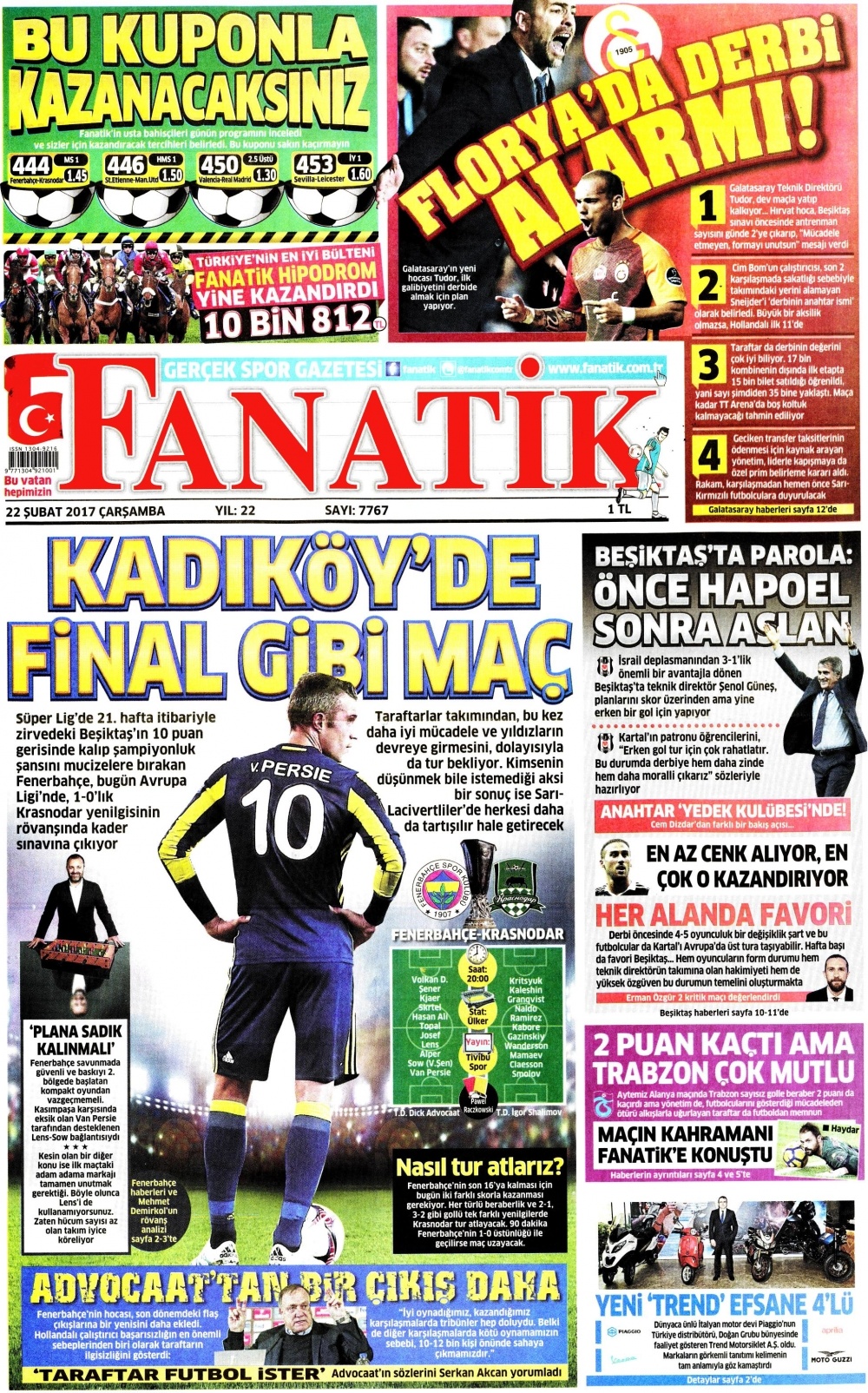 22 Şubat 2017 gazete manşetleri - 15