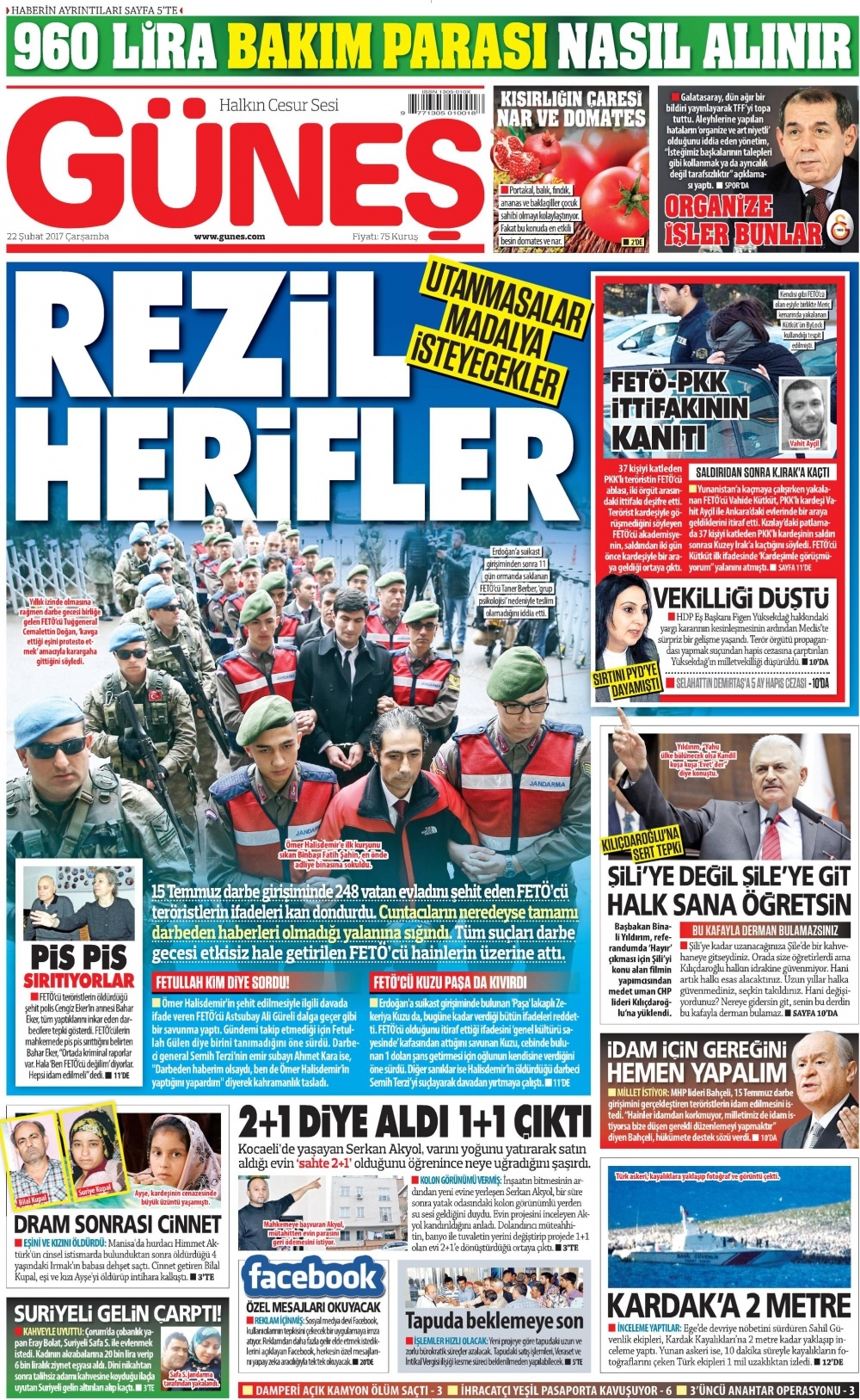 22 Şubat 2017 gazete manşetleri - 14