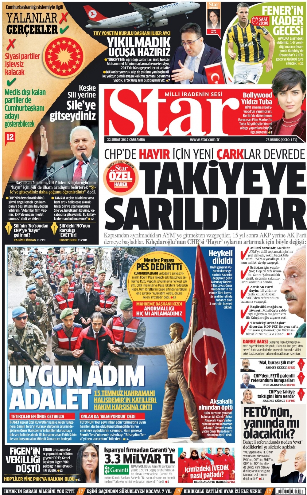 22 Şubat 2017 gazete manşetleri - 11