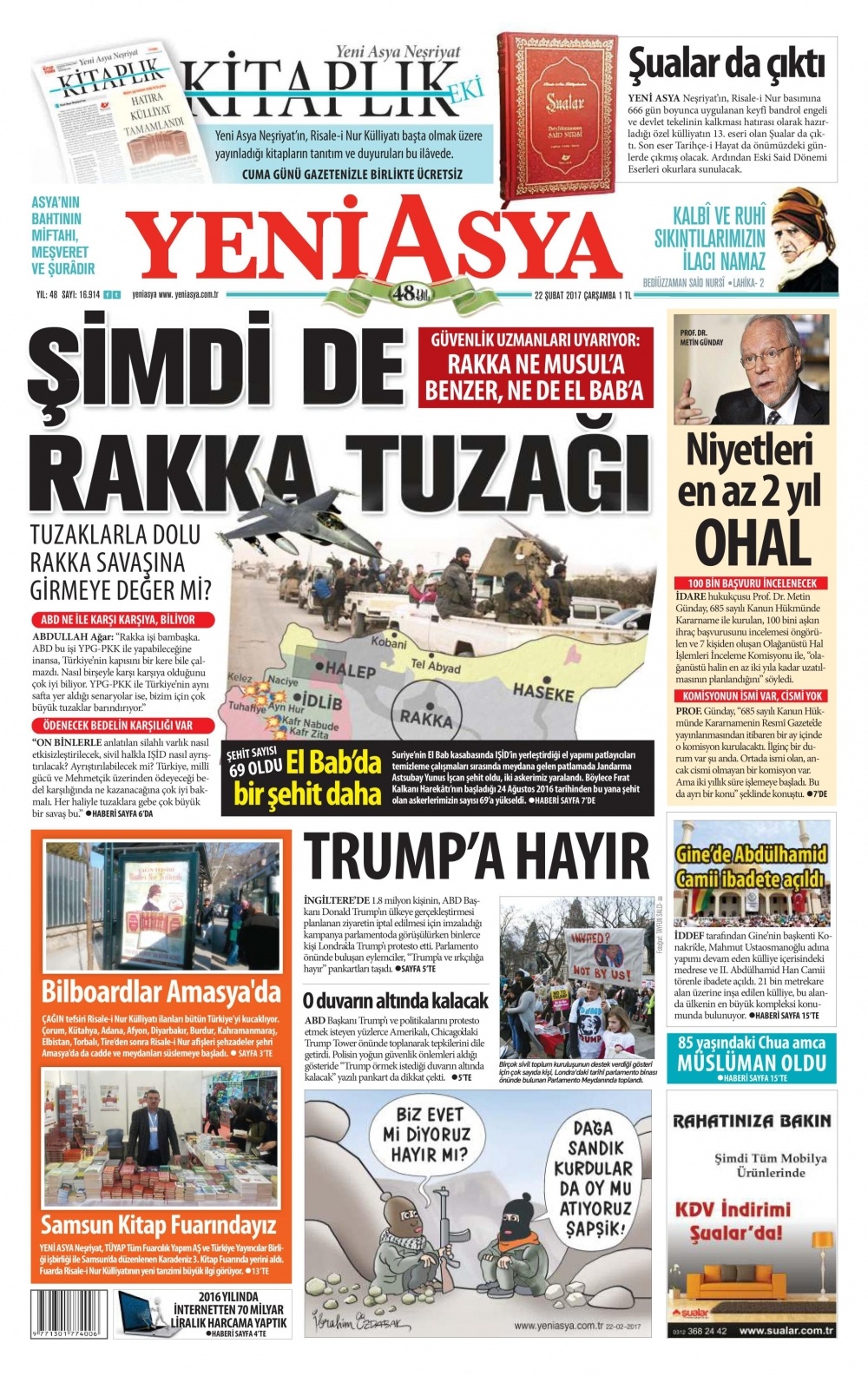 22 Şubat 2017 gazete manşetleri - 6