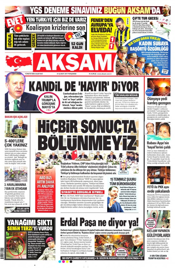 23 Şubat 2017 gazete manşetleri - 4