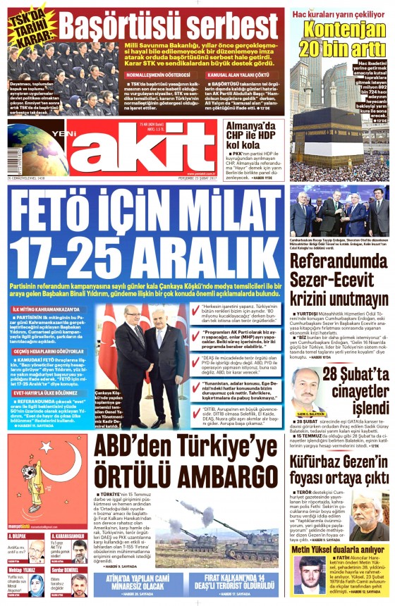 23 Şubat 2017 gazete manşetleri - 10