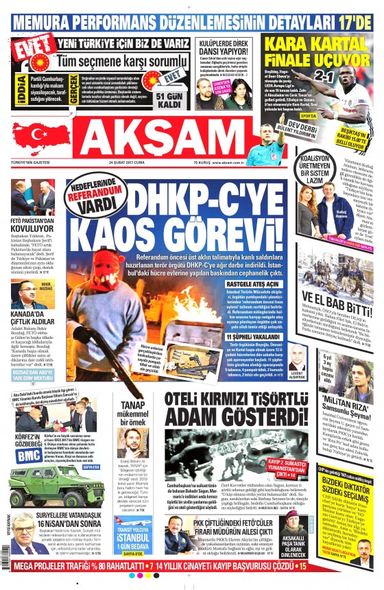 24 Şubat 2017 gazete manşetleri - 2